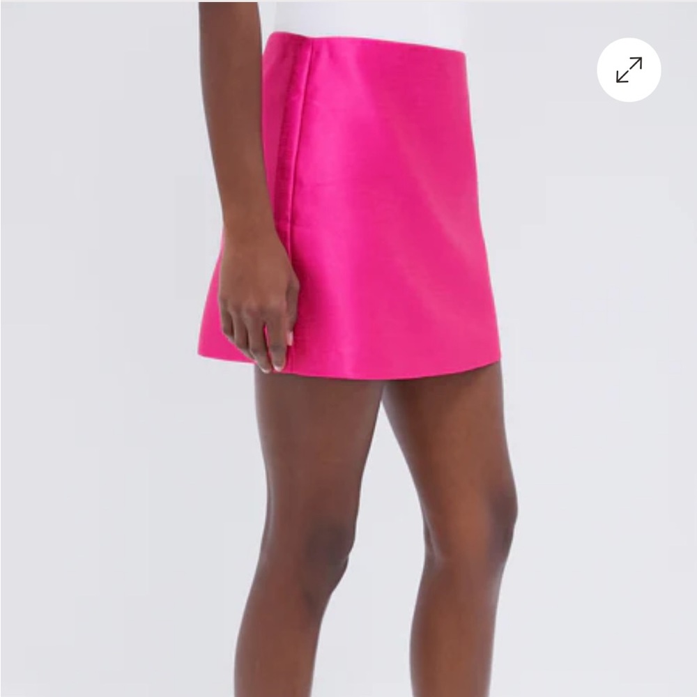 Hot Pink Dupioni Opal Skirt